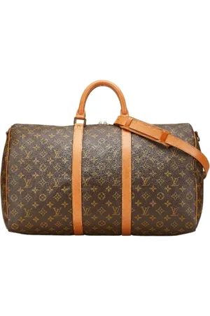 LOUIS VUITTON Pre-owned, unisex, Bruin, ONE Size, Leer, Pre-owned Canvas travel-bags
