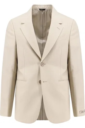 Fendi Jassen, Heren, , M, Wol, Blazer Klassieke Revers Twee Knoppen