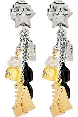 Marc Jacobs Accessoires, Dames, Grijs, ONE Size, Ster Stud Zilveren Oorbellen Set