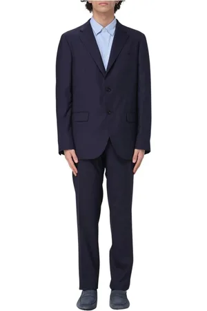 Boglioli Pakken, Heren, Blauw, 2Xl, Blauw maatpak voor heren