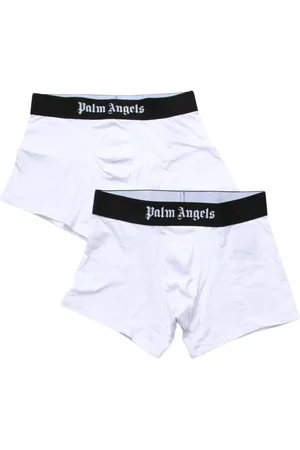 Palm Angels Ondergoed, Heren, Wit, XL, Klassiek Herenondergoed 2-Pack