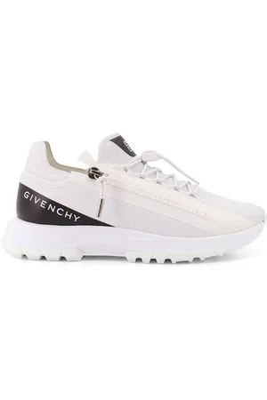 Givenchy Schoenen, Heren, Wit, 43 EU, Leer, Witte Logo Print Sneakers
