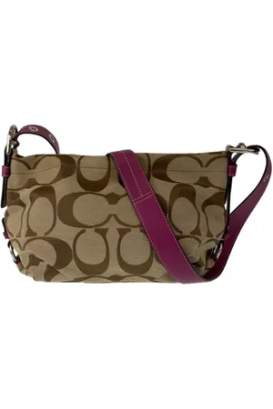 Coach Pre-owned, Dames, , ONE Size, Pre-owned Canvas shoulder-bags