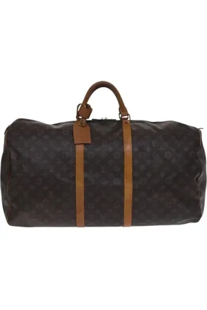 LOUIS VUITTON Pre-owned, Dames, Bruin, ONE Size, Leer, Tweedehands Canvas Louis Vuitton tassen