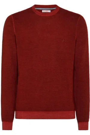 sun68 Truien, Heren, Rood, S, Retro Ronde Vintage Stijl Oorbellen