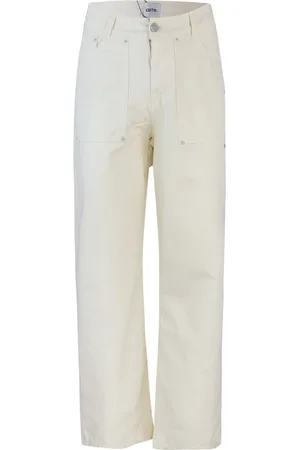 Arte Antwerp Broeken, Heren, Wit, W30, Katoen, Ripstop Katoen 5-Pocket Broek