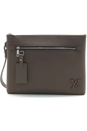 LOUIS VUITTON Pre-owned, Heren, Bruin, ONE Size, Pre-owned Fabric clutches