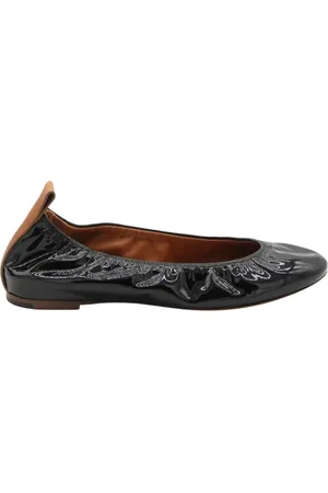 Lanvin Schoenen, Dames, Zwart, 36 EU, Leer, Zwarte Patent Ballet Flats