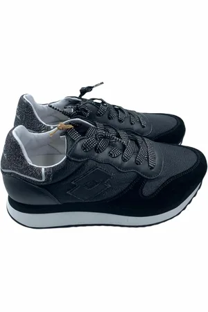 Lotto Schoenen, Dames, Zwart, 39 EU, Zijden Wedge Sneakers