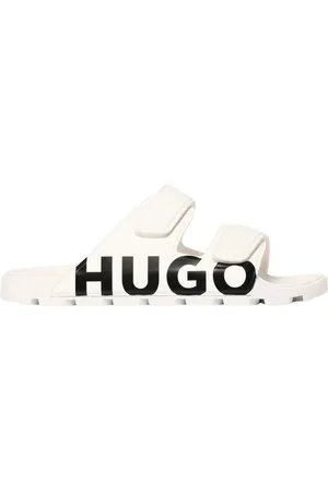 HUGO BOSS Schoenen, Heren, Wit, 41 EU, Zwarte Casual Sandalen voor Mannen