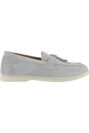 Atelier Verdi Schoenen, Dames, Blauw, 36 EU, Nina Loafer Smoke Damesschoenen