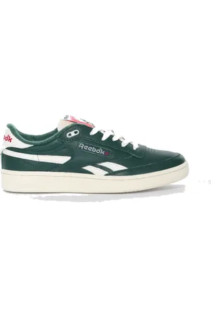 PUMA Schoenen, Heren, Groen, 44 EU, Leer, Vintage Stijl Leren Sneakers Retro Ontwerp