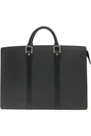LOUIS VUITTON Pre-owned, Heren, Zwart, ONE Size, Leer, Pre-owned Leather briefcases