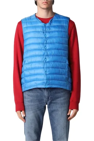 Manuel Ritz Jassen, Heren, Blauw, L, Elegante Blauwe Puffer Vest