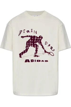 adidas Tops, unisex, Wit, M, Katoen, adidas x Brain Dead