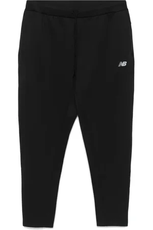 New Balance Broeken, Heren, Zwart, M, Zwarte Trekkoord Elastische Taille Shorts