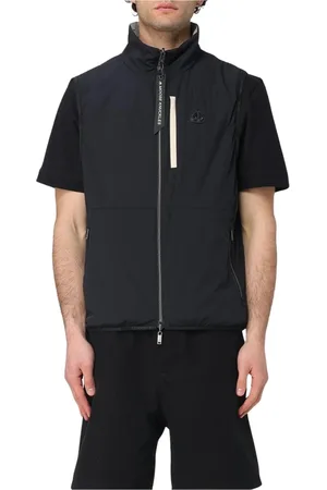 Moose Knuckles Jassen, Heren, Zwart, L, Zwarte Puffer Vest voor Mannen