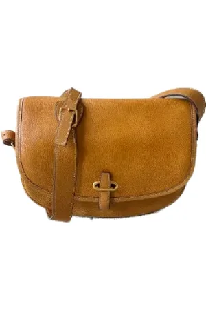 Hermès Pre-owned, Dames, Bruin, ONE Size, Leer, Pre-owned Leather crossbody-bags
