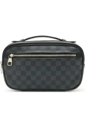 LOUIS VUITTON Pre-owned, Heren, Zwart, ONE Size, Pre-owned Canvas shoulder-bags