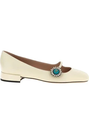 VALENTINO GARAVANI Schoenen, Dames, , 38 1/2 EU, Zwarte Leren Ballerina