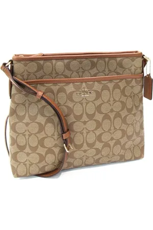 Coach Pre-owned, Dames, Bruin, ONE Size, Leer, Tweedehands leren schoudertassen