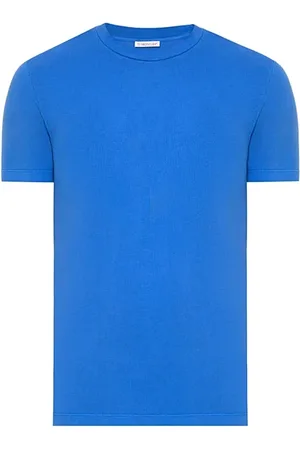 Moncler Tops, Heren, Blauw, S, Katoen, Klassiek Katoenen T-shirt voor Mannen