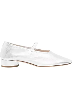 Aeyde Schoenen, Dames, Grijs, 37 EU, Leer, Zwarte Leren Mary Jane Schoenen