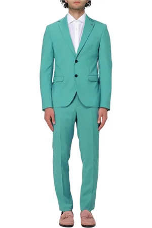 Manuel Ritz Pakken, Heren, Groen, S, Groen Slim Fit Suit