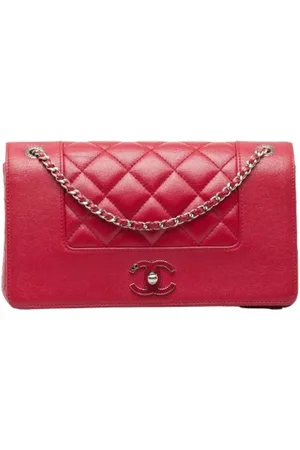 CHANEL Pre-owned, Dames, Rood, ONE Size, Leer, Pre-owned Leather crossbody-bags