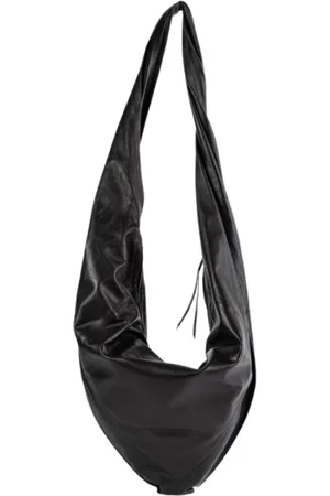 LEMAIRE Tassen, Dames, Zwart, ONE Size, Chocolade Zwarte Schoudertas