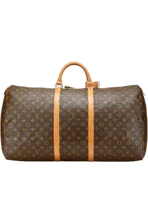 LOUIS VUITTON Pre-owned, unisex, Bruin, ONE Size, Leer, Pre-owned Canvas travel-bags