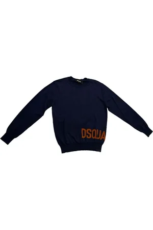 Dsquared2 Truien, Heren, Blauw, 2Xl, Stijlvolle Pullover Trui voor Mannen