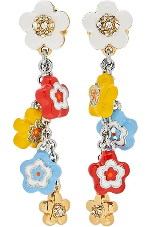 Marc Jacobs Accessoires, Dames, Veelkleurig, ONE Size, Vlinder Oorbellen met Stofzak