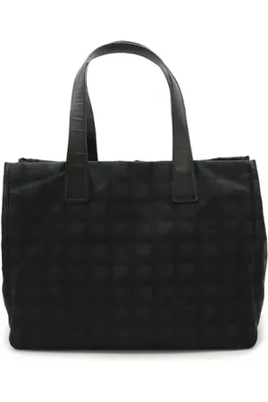 CHANEL Pre-owned, Dames, Zwart, ONE Size, Leer, Pre-owned Fabric totes