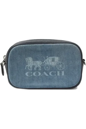 Coach Pre-owned, Dames, Blauw, ONE Size, Pre-owned Fabric crossbody-bags