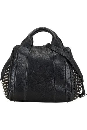 MCM Pre-owned, Dames, Zwart, ONE Size, Leer, Tweedehands leren handtassen