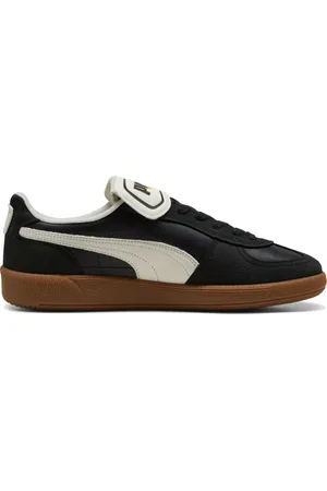 PUMA Schoenen, Heren, Zwart, 41 EU, Leer, Premium Palermo Terrace Sneaker Zwart Wit