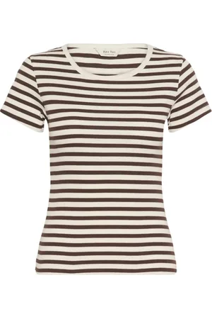 Part Two Tops, Dames, Zwart, XS, Gestreepte Tee Bracken Stripe