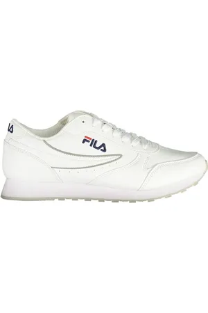 Fila Schoenen, Dames, Wit, 40 EU, Witte Vetersneakers met Contrastdetails