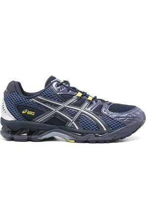 Asics Schoenen, Heren, Blauw, 47 EU, Paars Blauwe Veterschoenen met Gel™ Technologie
