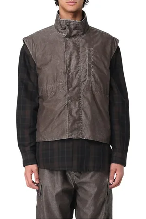 OUR LEGACY Jassen, Heren, Bruin, S, Katoen, Bruine Blazer Hoge Hals Vest