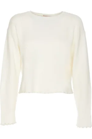 Twin-Set Truien, Dames, Wit, M, Polyester, Witte Sweaters Set