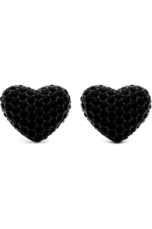 Marc Jacobs Accessoires, Dames, Zwart, ONE Size, Shearlingjassen met kristalversiering