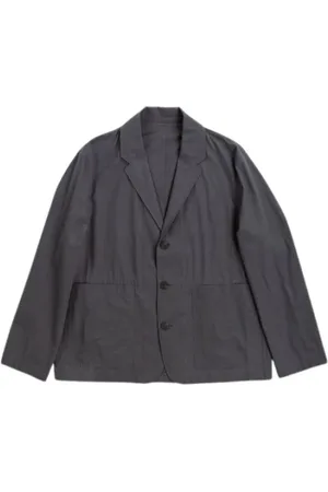 STUDIO NICHOLSON Jassen, Heren, Grijs, S, Katoen, Klassieke Grijze Blazer Jas