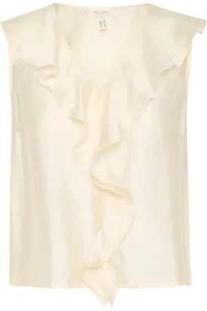 Part Two Tops, Dames, , L, Elegante V-hals Blouse met Ruches