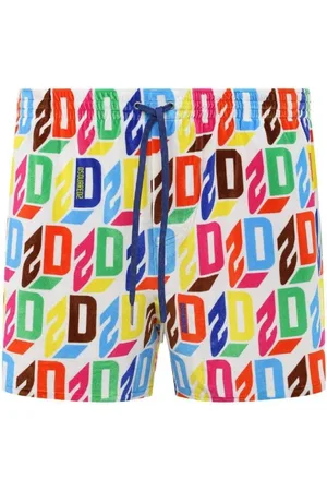 Dsquared2 Korte broeken, Heren, Veelkleurig, M, Midnight Goth Boxer Midi