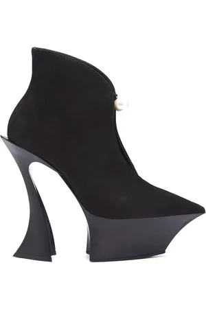 MUGLER Schoenen, Dames, Zwart, 38 EU, Stijlvolle Enkellaarzen voor Vrouwen