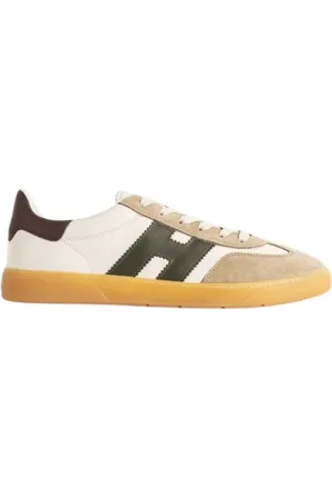 Hogan Schoenen, Heren, Veelkleurig, 40 EU, Suède, Cool Ivory Khaki Sneakers