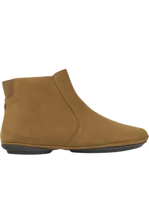 Camper Schoenen, Dames, Bruin, 41 EU, Suède, Bruine Suède Enkellaarzen