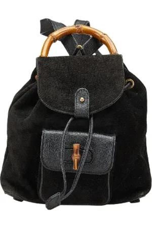 Gucci Pre-owned, Dames, Zwart, ONE Size, Leer, Pre-owned Leather backpacks